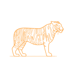 Animals Big Cats Bengal Tiger Vinyl Cutting Svg File, Free Vectors File